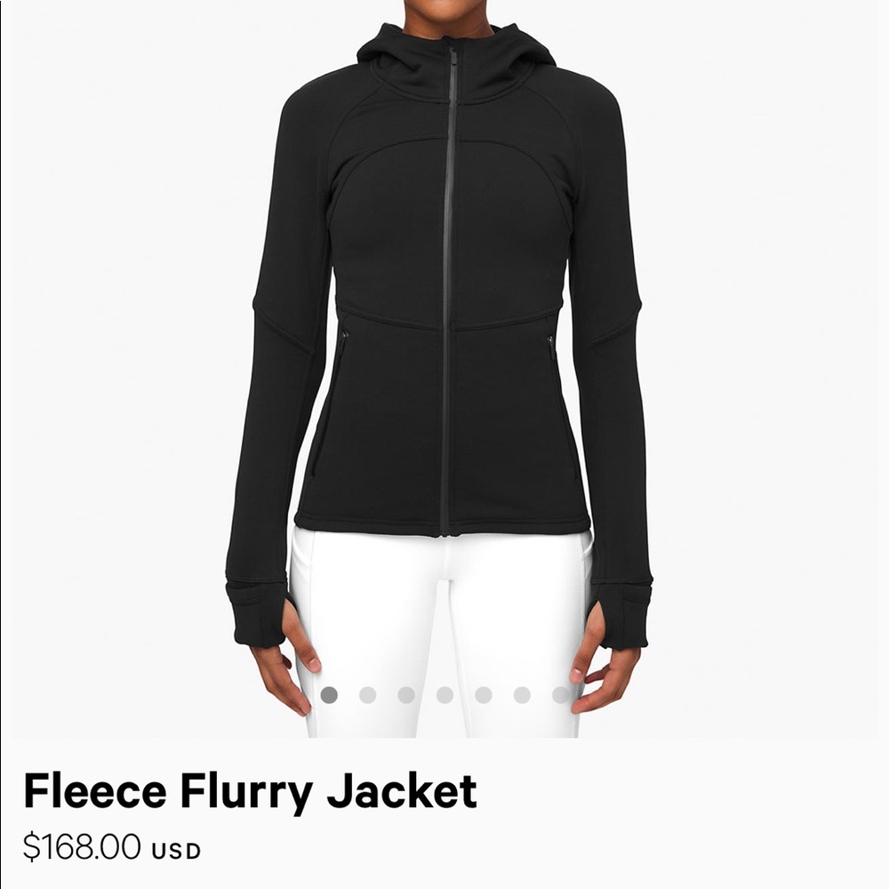 Lululemon Fleece Flurry Jacket size 4, fits like 2